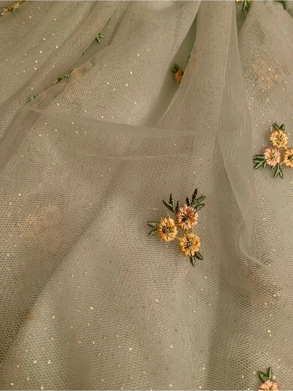 Audrey Camille Toddler 18m Mint Green Embroidered Tulle Party Dress